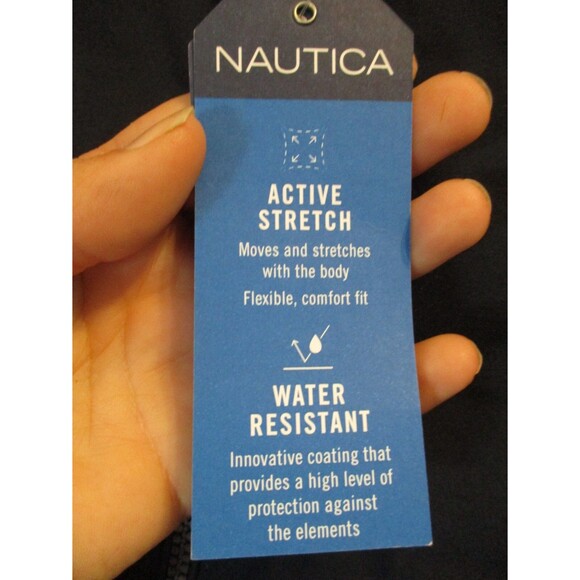 Nautica Men’s XL Navy White Performance Bomber Jacket Water Wind Resistant NWT - Picture 8 of 11